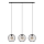 Lámpara colgante MERCURE 3xE27/15W/230V negro