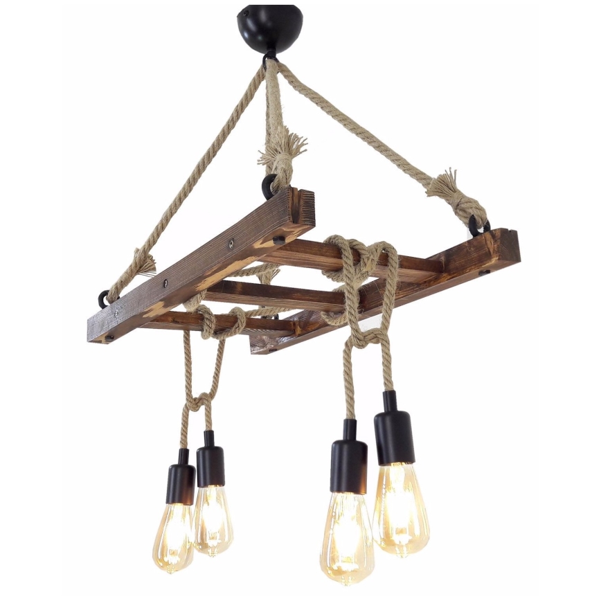 Lámpara colgante MERDIVEN 4xE27/40W/230V