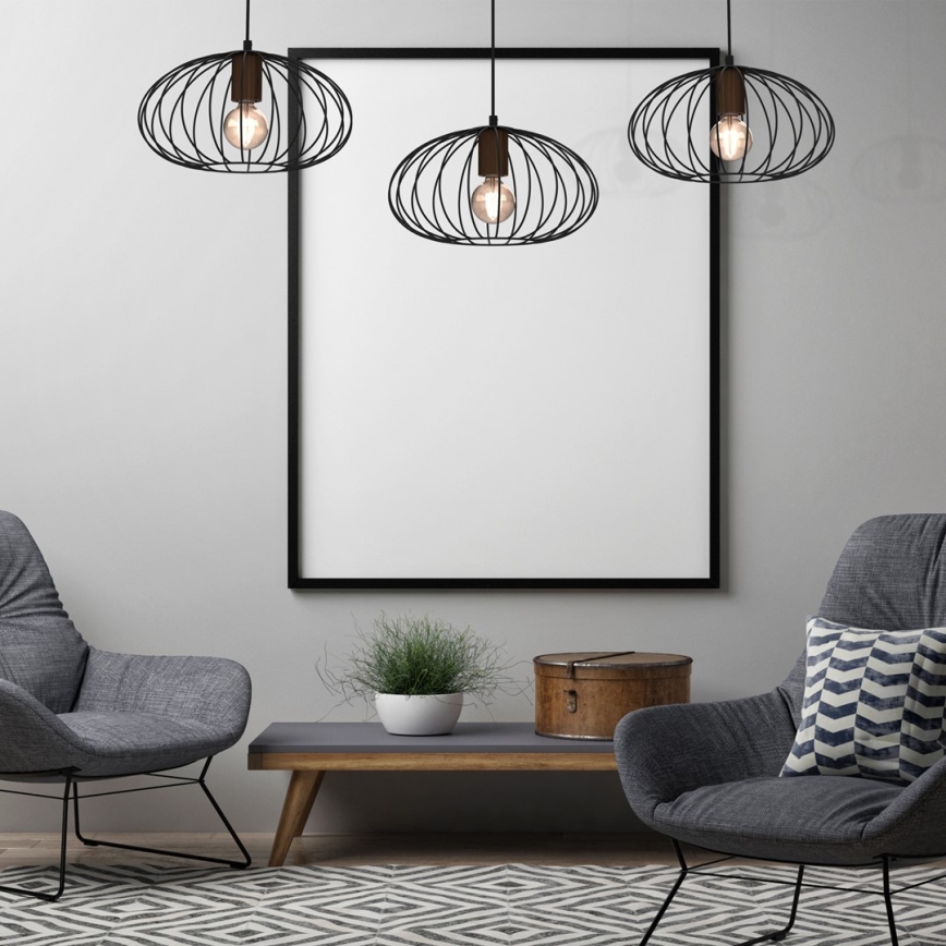 Lámpara colgante MERIDIANO 3xE27/60W/230V