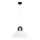 Lámpara colgante MIGOT 1xE27/15W/230V negro/cromo brillante