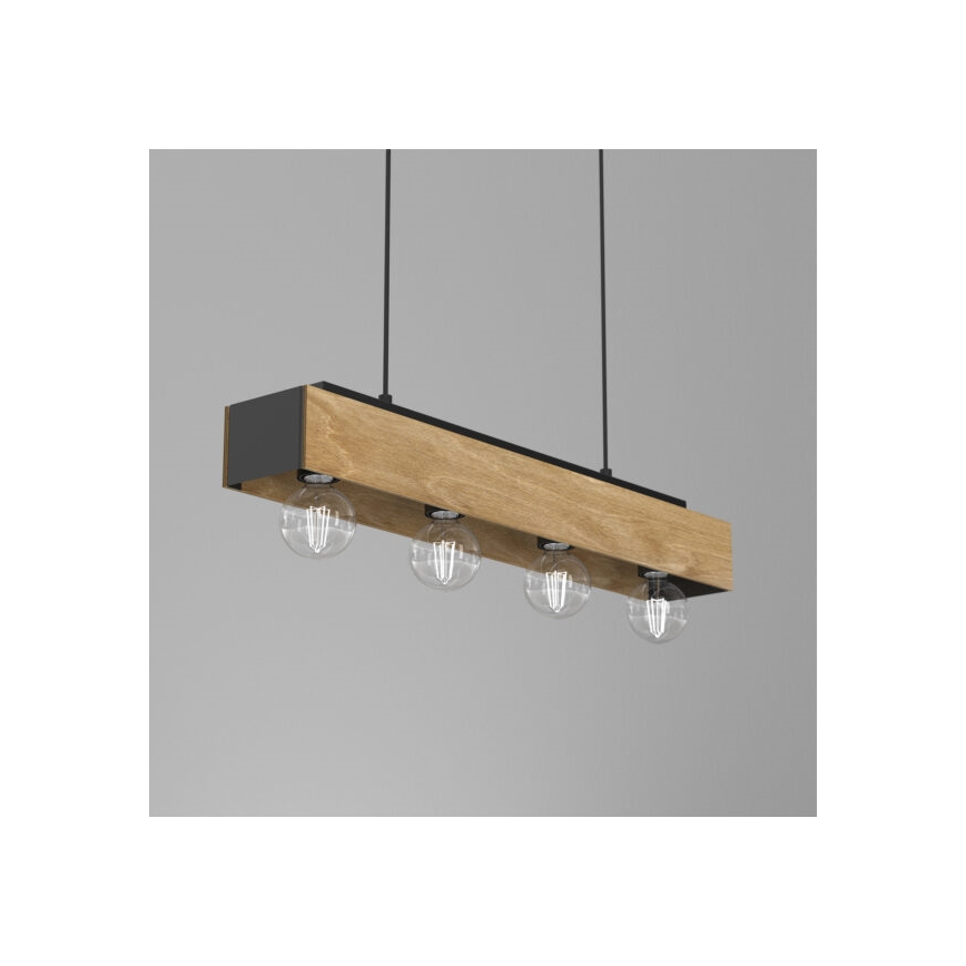 Lámpara colgante MILUZA 4xE27/15W/230V