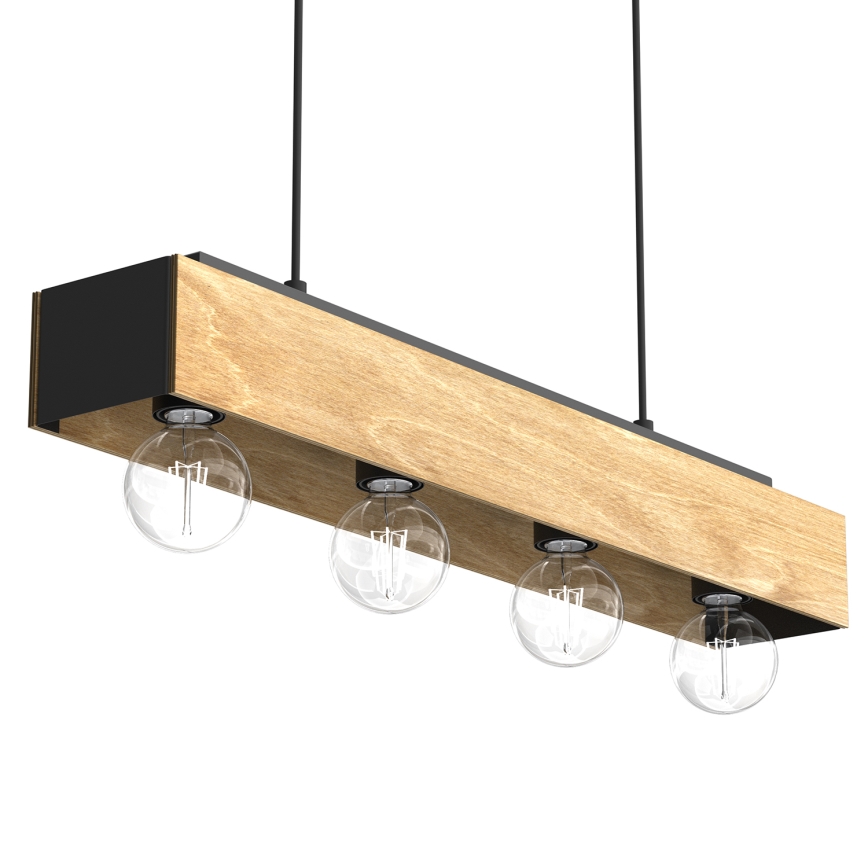 Lámpara colgante MILUZA 4xE27/15W/230V