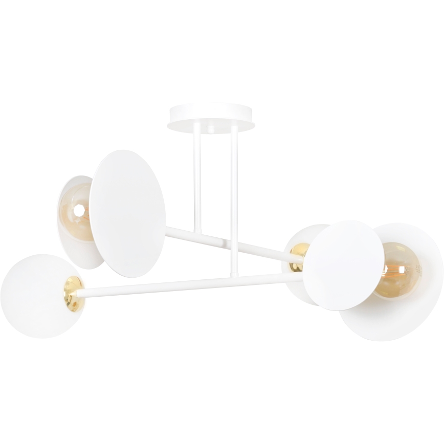 Lámpara colgante MINERVA 2xE27/15W + 2xE14/10W/230V blanco