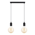Lámpara colgante MIROS 2xE27/60W/230V negro