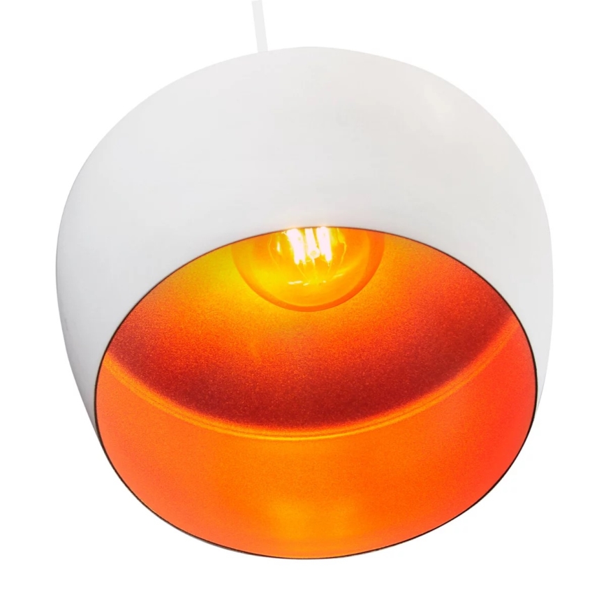Lámpara colgante MODERN E27/60W blanca