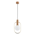 Lámpara colgante MODI 1xE14/10W/230V dorado/beige
