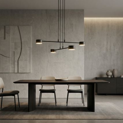 Lámpara colgante MODUS 4xGX53/12W/230V negro