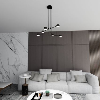 Lámpara colgante MODUS 6xGX53/10W/230V negro
