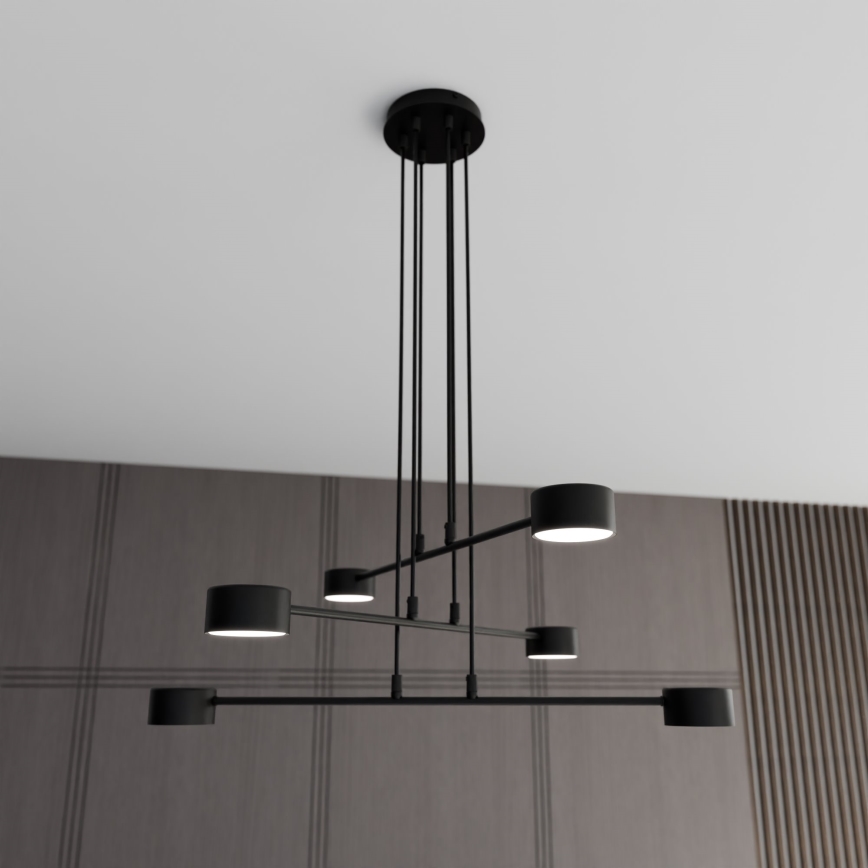 Lámpara colgante MODUS 6xGX53/10W/230V negro