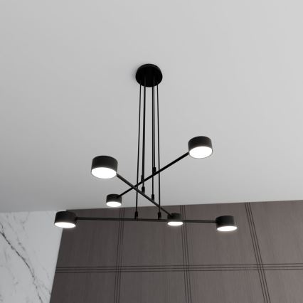 Lámpara colgante MODUS 6xGX53/10W/230V negro