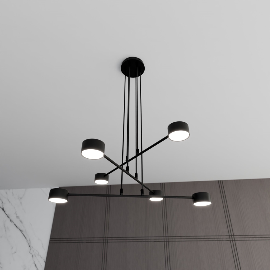 Lámpara colgante MODUS 6xGX53/10W/230V negro