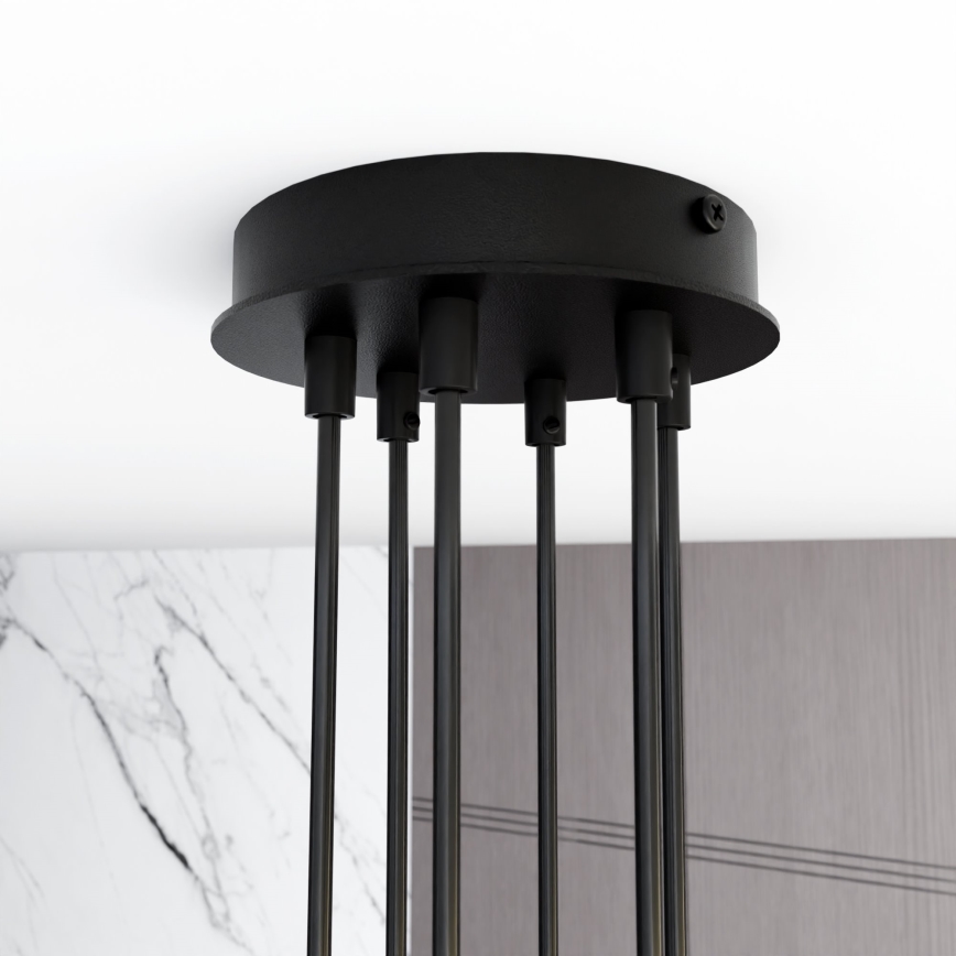 Lámpara colgante MODUS 6xGX53/10W/230V negro