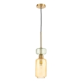 Lámpara colgante MOLLY 1xE14/40W/230V diá. 12 cm dorado/naranja/verde