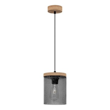 Lámpara colgante MONSUN 1xE27/60W/230V pino