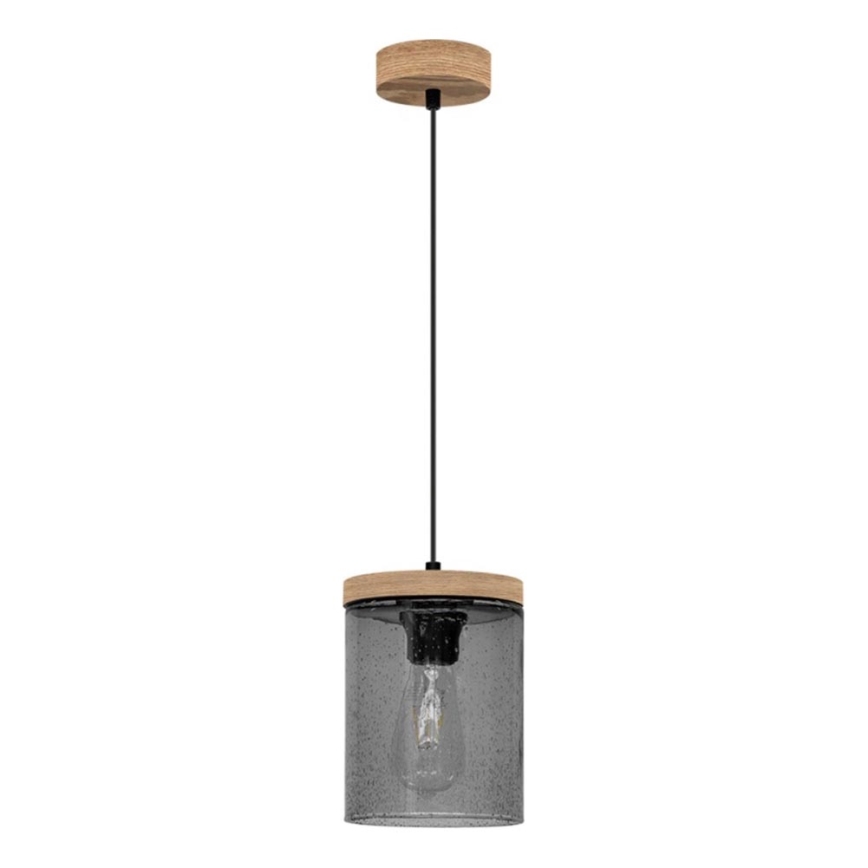 Lámpara colgante MONSUN 1xE27/60W/230V pino