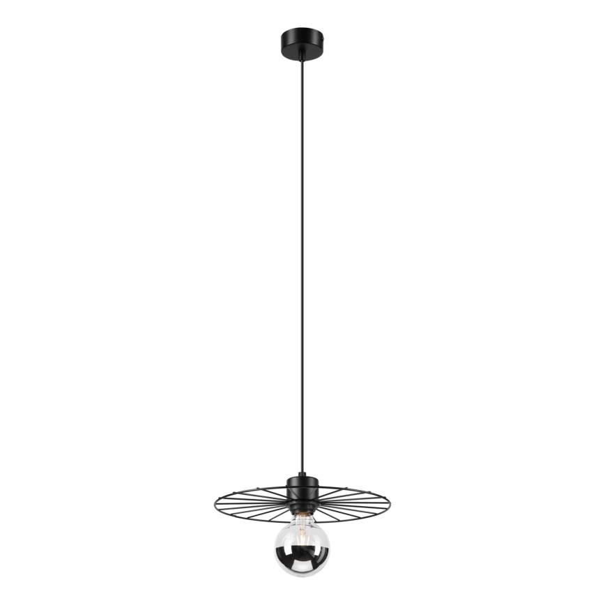 Lámpara colgante MONTANA 1xE27/15W/230V diá. 30 cm negro