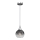 Lámpara colgante MONTE 1xE27/60W/230V diá. 15 cm cromo mate