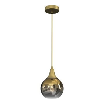 Lámpara colgante MONTE 1xE27/60W/230V diá. 15 cm dorado