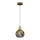 Lámpara colgante MONTE 1xE27/60W/230V diá. 15 cm dorado