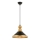 Lámpara colgante MONZA 1xE27/40W/230V, 30 cm negra/dorada