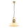 Lámpara colgante MONZA 1xE27/40W/230V de 35 cm en color crema/bronce