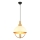 Lámpara colgante MONZA 1xE27/40W/230V diámetro 30 cm crema/oro