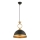 Lámpara colgante MONZA 1xE27/40W/230V diámetro 30 cm negra/bronce