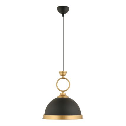 Lámpara colgante MONZA 1xE27/40W/230V diámetro 30 cm negra/bronce