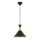 Lámpara colgante MONZA 1xE27/40W/230V Ø 25 cm negro/dorado