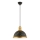 Lámpara colgante MONZA 1xE27/40W/230V Ø 29 cm negra/bronce