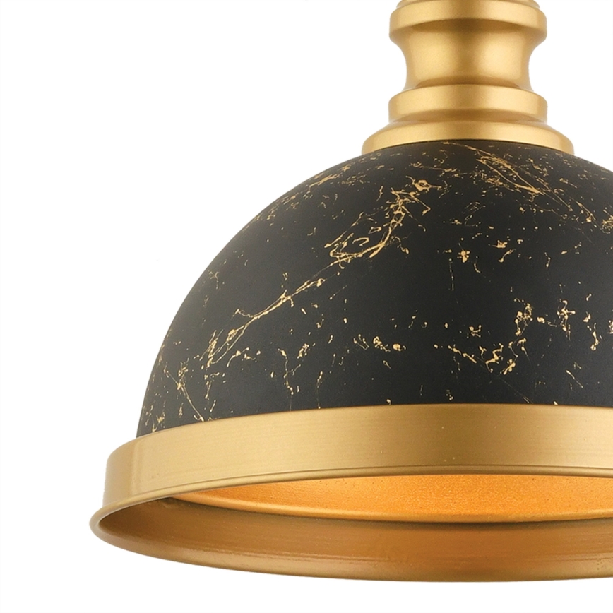 Lámpara colgante MONZA 1xE27/40W/230V Ø 29 cm negra/bronce