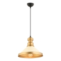 Lámpara colgante MONZA 1xE27/40W/230V Ø 30 cm crema/oro