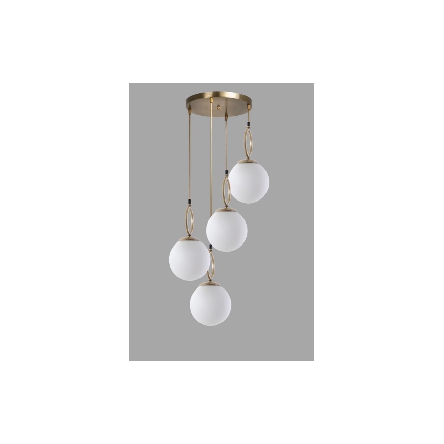 Lámpara colgante con cable MORINO 4xE27/60W/230V