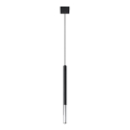Lámpara colgante MOSAIC 1xG9/12W/230V negro/cromo brillante