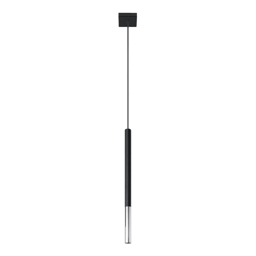 Lámpara colgante MOSAIC 1xG9/12W/230V negro/cromo brillante