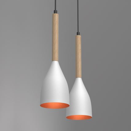 Lámpara colgante MUZA 2xE27/60W/230V