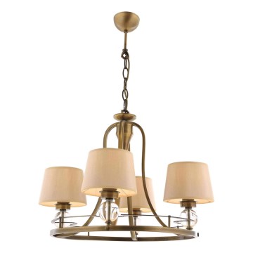 Lámpara colgante NARA 4xE27/40W/230V en latón