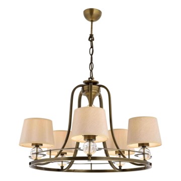 Lámpara colgante NARA 5xE27/40W/230V de bronce
