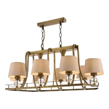 Lámpara colgante NARA 6xE27/40W/230V en latón