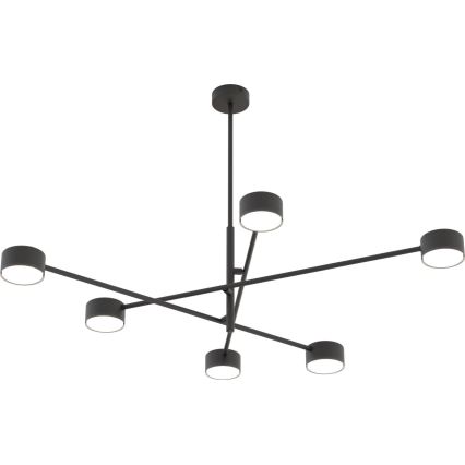 Lámpara colgante NATSU 6xGX53/12W/230V negro