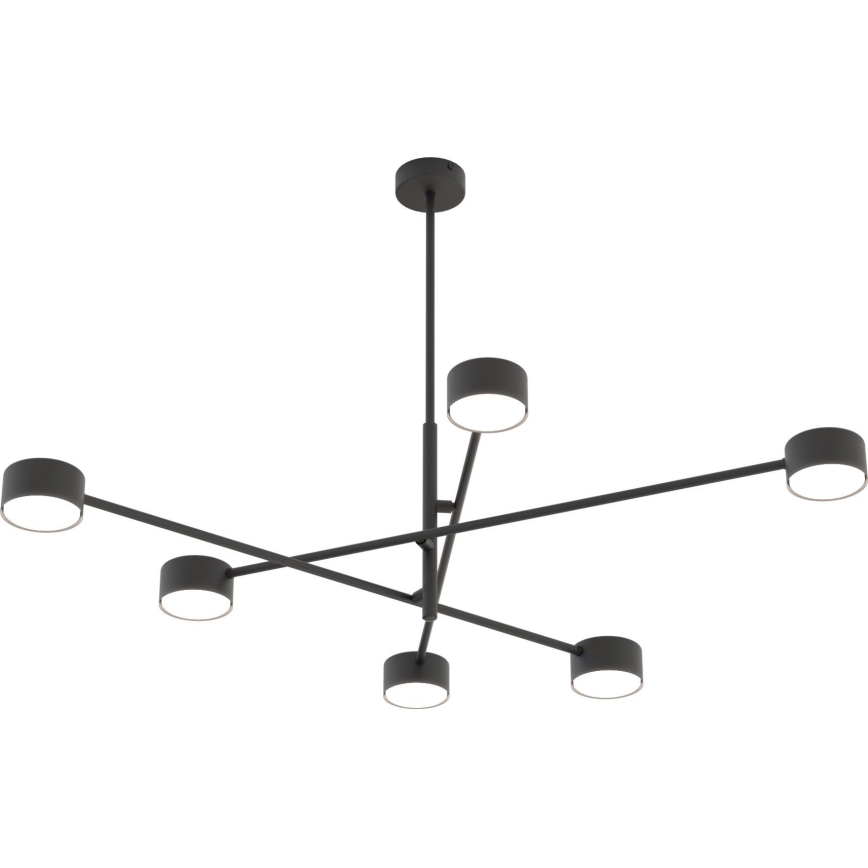 Lámpara colgante NATSU 6xGX53/12W/230V negro
