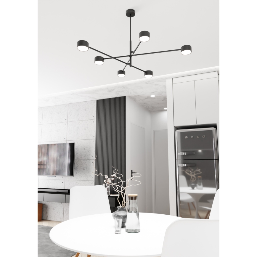 Lámpara colgante NATSU 6xGX53/12W/230V negro