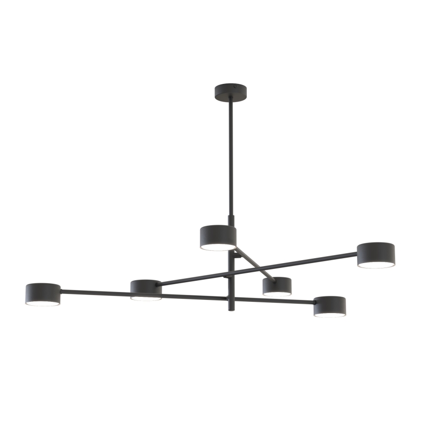 Lámpara colgante NATSU 6xGX53/12W/230V negro