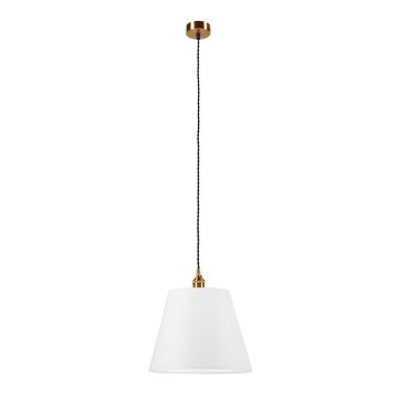 Lámpara colgante NELLY 1xE27/60W/230V blanco/cobre