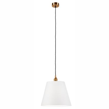 Lámpara colgante NELLY 1xE27/60W/230V blanco/cobre