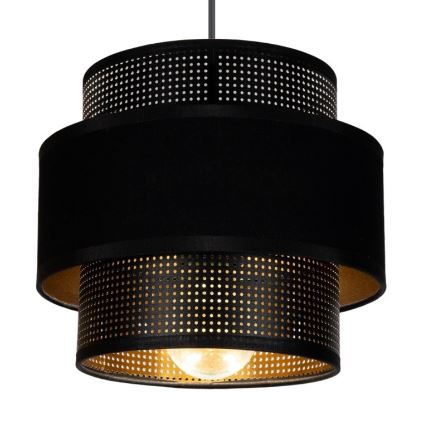 Lámpara colgante NESS 2xE27/60W/230V diá. 30 cm negro