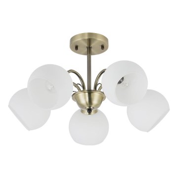Lámpara colgante NESTOR 5xE27/40W/230V en latón