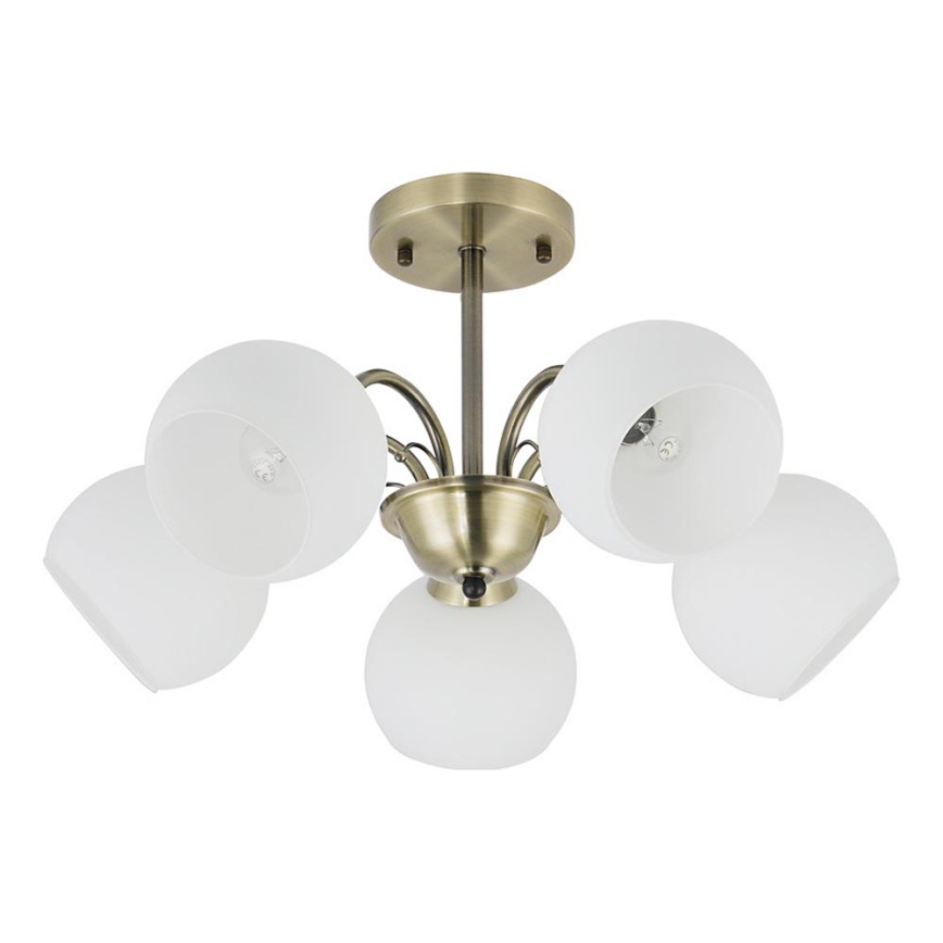 Lámpara colgante NESTOR 5xE27/40W/230V en latón