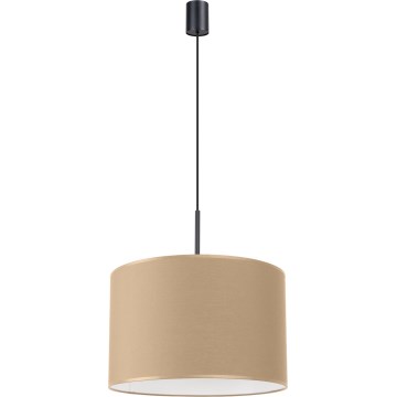 Lámpara colgante NEVIA con cable, 1x E27/15W/230V, Ø 40 cm, taupe