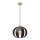 Lámpara colgante NEWTON 1xE27/15W/230V negro/dorado